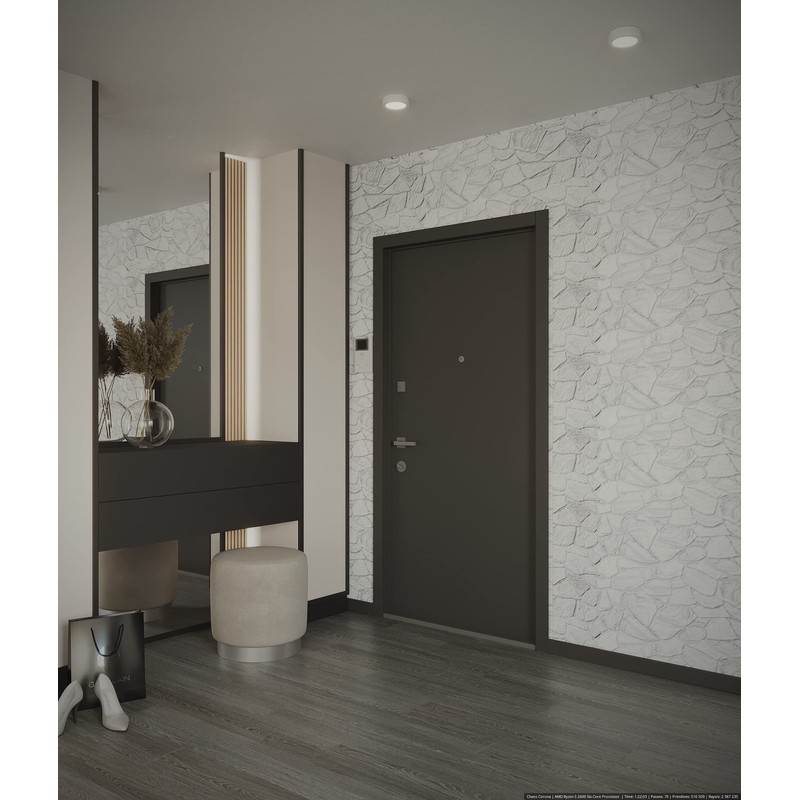 Dundee Deco 3D Wall Panels - White Grey Faux Stone