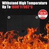 1/5"(5mm) Welding Blanket Fireproof, 12''x12'' Thickened Heat Shield Welding Pad,