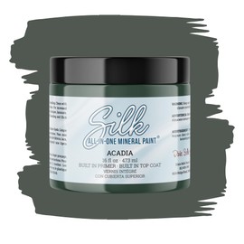 Dixie Belle Silk All-in-One Mineral Paint | Acadia (16oz) | All-in-One Water Based Primer + Topcoat | Durable Furniture Paint | Low Reflective Finish | Made in the USA