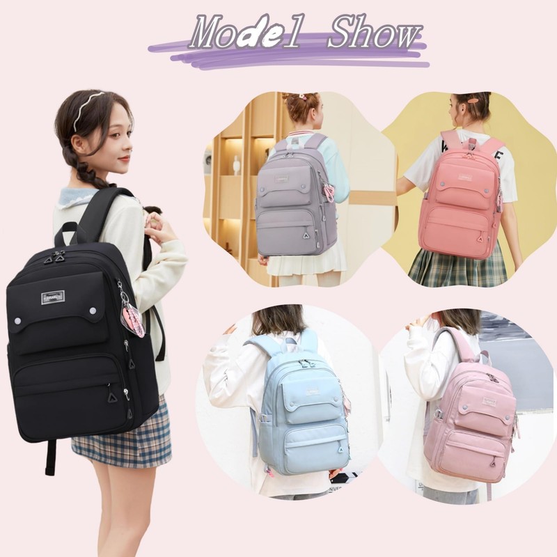 Bansusu Women's Rucksack, Large Capacity, Students, High School Students, Unisex,