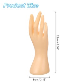 PATIKIL Hand Ring Holder, Hand Jewelry Holder Ring Display Stand Jewelry Display Bracelet Display Heavy Sturdy Base for Room Decorative, Beige