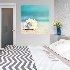 Fine Art Canvas Paradise Canvas Wall Decor by Artist Carolyn Cochrane for Living Room, Bedroom, Bathroom, Kitchen, Office, Bar, Dining & Guest Room - Ready to Hang - 32 in x 32 in