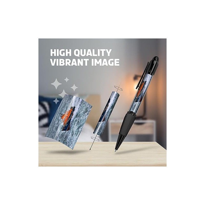 1x Black Ballpoint Pen (Photo Insert) - Aberdeen RNLI Lifeboat