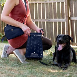 Puppington Certified Home Compostable Poop Bags - ASTM D6400 Compliant - 90 Extra Thick Bags - Plant Based - Pairs with Puppington 3-in-1 Bag & Fits all Standard Poop Bag Dispensers (Navy Blue)