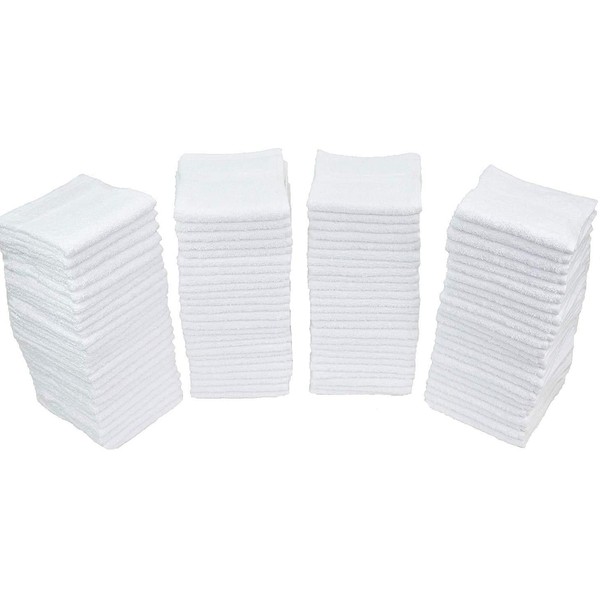 Simpli-Magic 79379 Cotton Washcloths, 50 Pack, 12â€ x 12â€