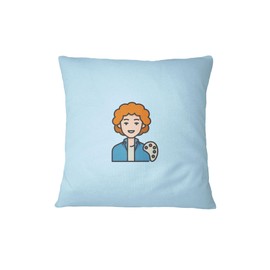 Bona Basics, Light Blue Decorative Throw Pillow Case Cushion Cover Home Decor Sofa Cafe Size 60x60cm