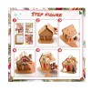 Sumind 3 Sets Christmas Craft Kit Gingerbread House Kit Christmas