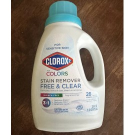 Clorox 2 Free And Clear for Sensitive Skin, for Whites & Colors NEW 33 fl. oz