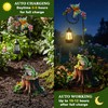 Guangxie Solar Frog Lantern Garden Stake, 31.5in Weatherproof Metal Outdoor