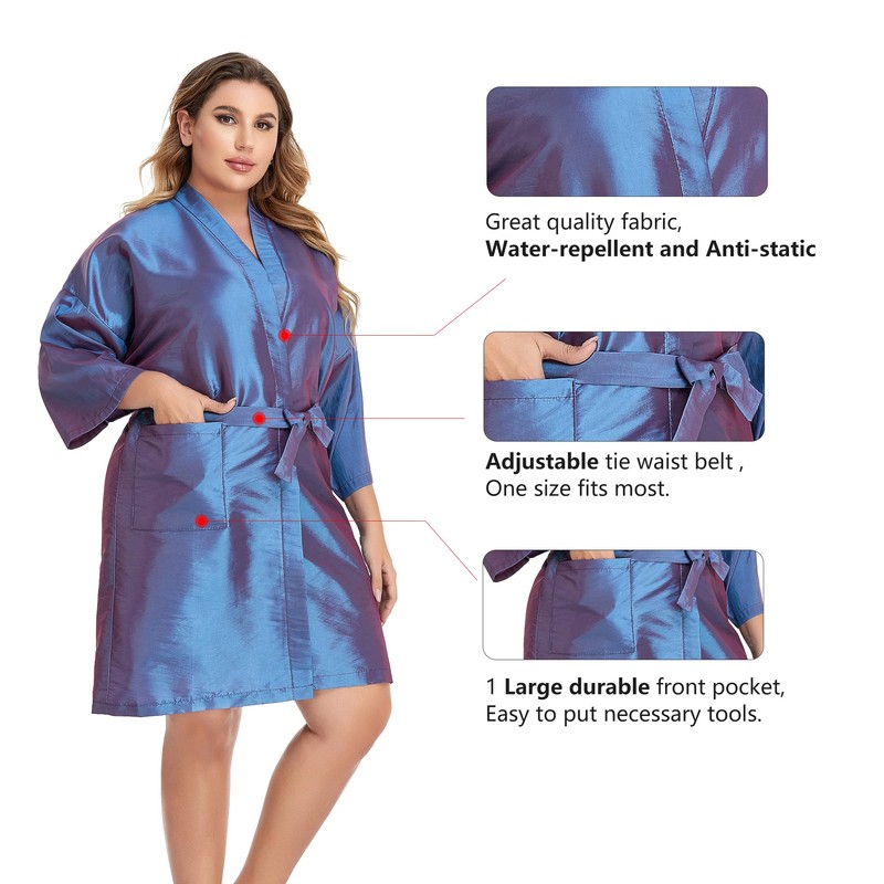 PERFEHAIR Salon Client Gown Robes Cape, Hair Salon Smock for