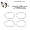CYTGOUPER 4 PCS Silicone Distiller Sealing Rings,Countertop Distiller Gasket,High Temperature