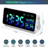 PERSUPER 120db Super Loud Alarm Clock for Heavy Sleepers, Bluetooth