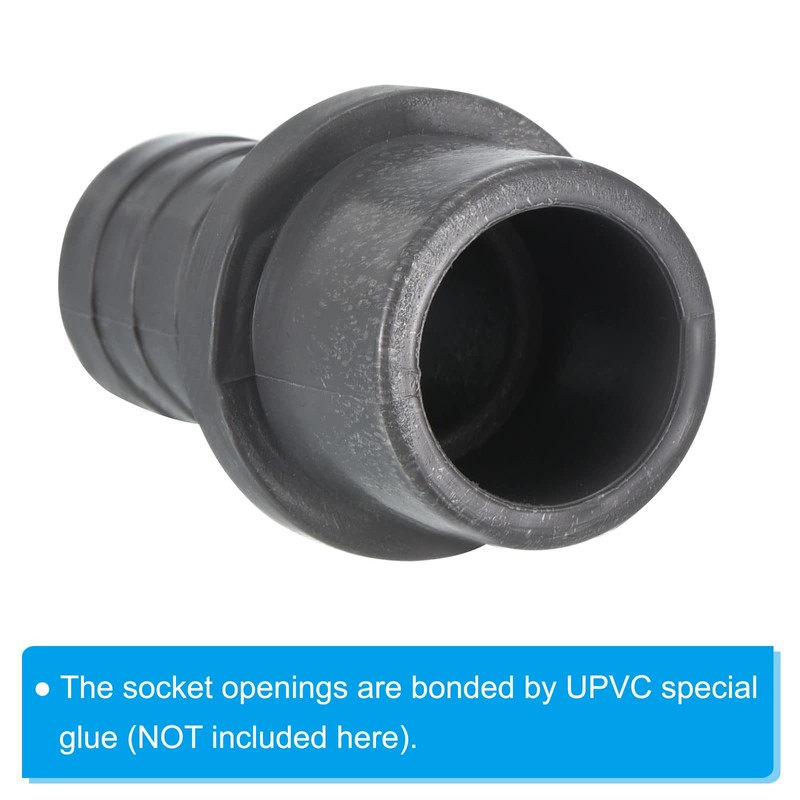PATIKIL UPVC Reducer Pipe Fitting 25mm OD 20mm Barbed, 3
