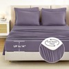 Litanika King Size Comforter Set Grey Purple - 7 Pieces
