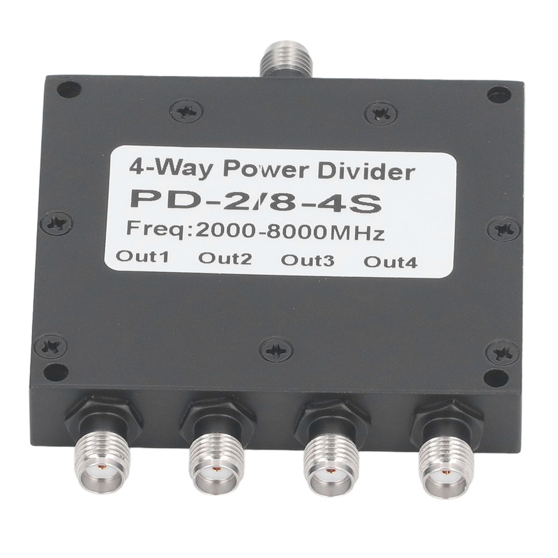 SMA Microstrip Power Splitter Combiner 2‑8GHz Stainless Steel 4 Way