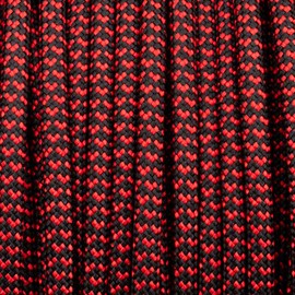 PARACORD PLANET Heart Pattern 550 Paracord – 4mm 7-Strand Nylon Rope for Crafts, Bracelets, Keychains, and Outdoor Use – Strong Survival Cord in Fun Valentine Colors – 10ft to 1000ft Hanks & Spools