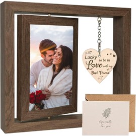 Lucky to be in Love with my Best Friend-Romantic Couples Picture Frames Anniversary Birthday Gifts. Graduation Gifts for Him Boyfriend,Her Girlfriend - Wedding, Engagement Gifts for Couples - 4x6