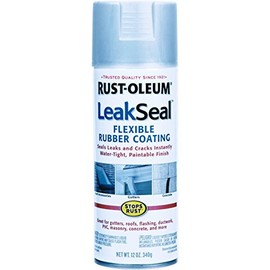 Rust-Oleum 267972 LeakSeal Flexible Rubber Coating Spray, 12 oz, Aluminum