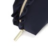 Francfranc Franc Ruffle Round Pouch, navy
