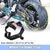 X AUTOHAUX 1 Pcs Rear Wheel Transport Tie Down Strap