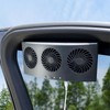 Leolarmen Car Window Exhaust Fan, USB Charge Vehicle Ventilator Radiator