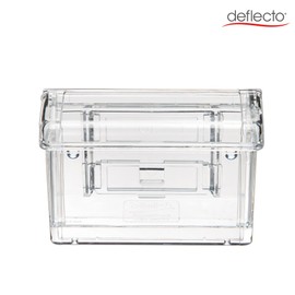 Deflecto Pack of 2 Wall Mounted Outdoor 'Grab a Card' Business Card Holders Crystal