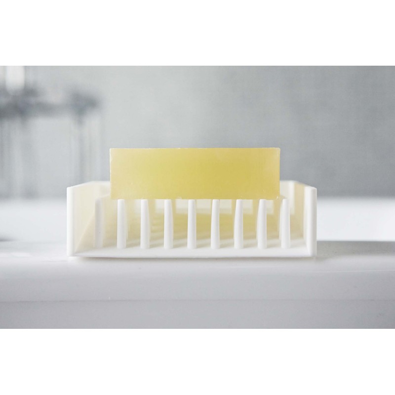 Yamazaki Industries 2991 Dish Drainer Soap Tray, Mist White