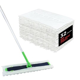 GUOYUANGLO XL Dry Sweeping Cloths Heavy Duty Pet Dry Mop Refill X-Large Multi-Surface Floor Cloths for Cleaning Dust,Dirt and Pet Hair,32 Counts