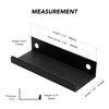 Ravinte 6 Pack Finger Pulls for Cabinets 80mm/3.15" Length Black