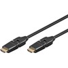 Goobay 31913 High Speed HDMI Cable with Ethernet, Gold-plated, Black,