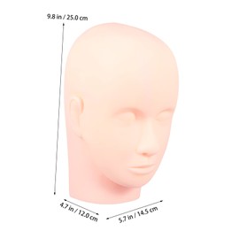 Healvian 1Set Lash Mannequin Head Practice Training Mannequin Eyelash Extension Tool for Makeup Beauty Students for Eyelash Extension Practice Face Painting Head