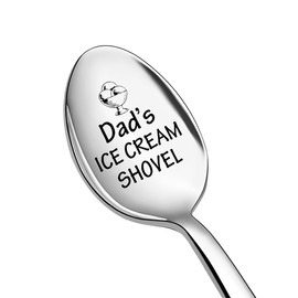 Dad Fathers Day Presents for Daddy Funny Birthday Gifts for Dad Dad's Ice Cream Shovel Spoon Gift for Dads Father Ice Cream Lover Gifts for Daddy Dad Retirement Presents for Papa Spoon Present