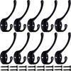 Bosdontek 10 Pcs Modern Coat Hooks Wall Hooks Clothes Hat