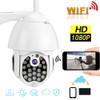1080P Wireless Wifi PTZ Camera 21LED Smart Alarm Waterproof CCTV