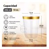 Berry Hip 100 Vasos Desechables Elegantes Plástico 10 Oz Para
