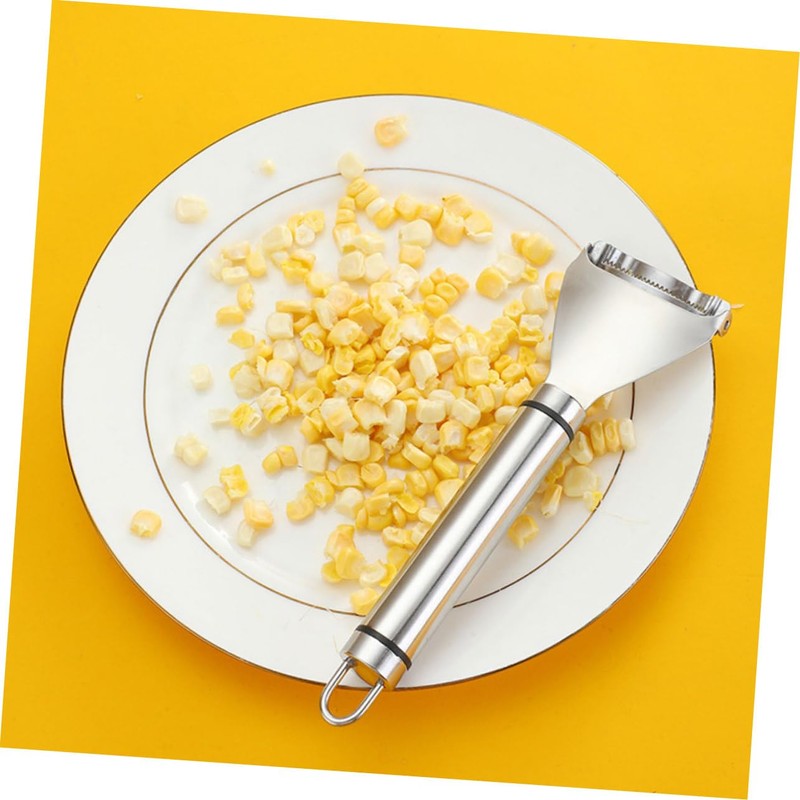 Ciieeo 2sets Stainless Steel Corn Stripper Peeler Efficient Kitchen Tool