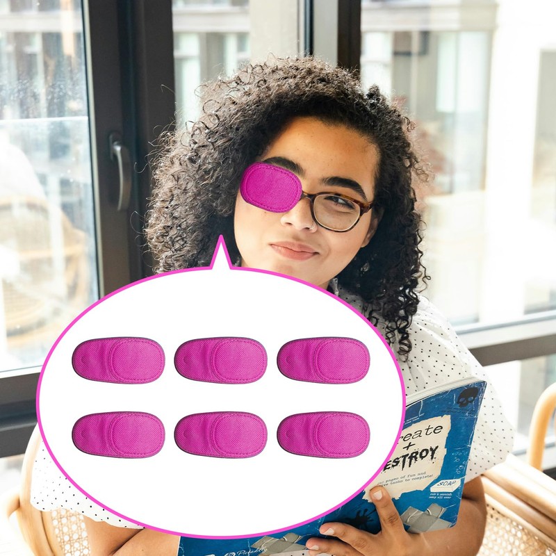 4 Pack Eye Patch for Glasses, Reusable Left & Right