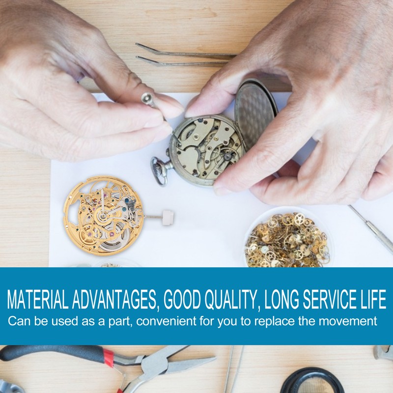 Golden 2824 Watch Movement Kit Hollow Mechanical Watch Movement Replacement