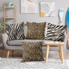 Sagielio Animal Print Throw Pillow Covers 18x18 Set of 4,