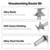 HUHAO 1/2" Shank R30 Seam Woodworking Router Bits,Woodworking Arc Bending