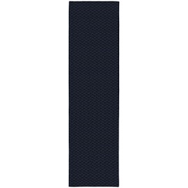 Garland Rug Medallion 3' x 12' Navy Non Slip Polypropylene Area Rug- Ideal for Living Rooms & Hallways, Stylish & Durable for High-Traffic Areas