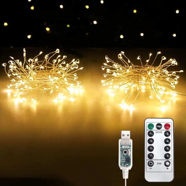 HANNAHONG 100 LED Lights,USB Interface,Waterproof Mini Christmas Decorative Lights for