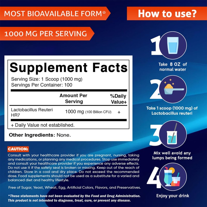 Vitamatic Lactobacillus Reuteri Probiotic Powder - Digestive Health Support -