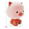 Importeek 5pz Lampara Luz Led Infantil Cerdo Escritorio Decorativa