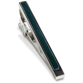 Tavarat Tps-003R Men's Tie Clip, Made in Japan, Genuine Leather, Brass, Alligator Clip, 10 Colors, bule