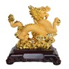 Feng Shui Import Golden Chinese Dragon Statue