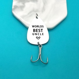 Uncle Gifts Fathers Day Present Worlds Best Uncle Fishing Lure Christmas Birthday Gifts for Uncle Thanksgiving Gifts Uncle Gifts from Niece Nephew