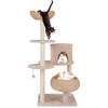 Tangkula Modern Cat Tree, 58 Inch Cat Tower with Sisal