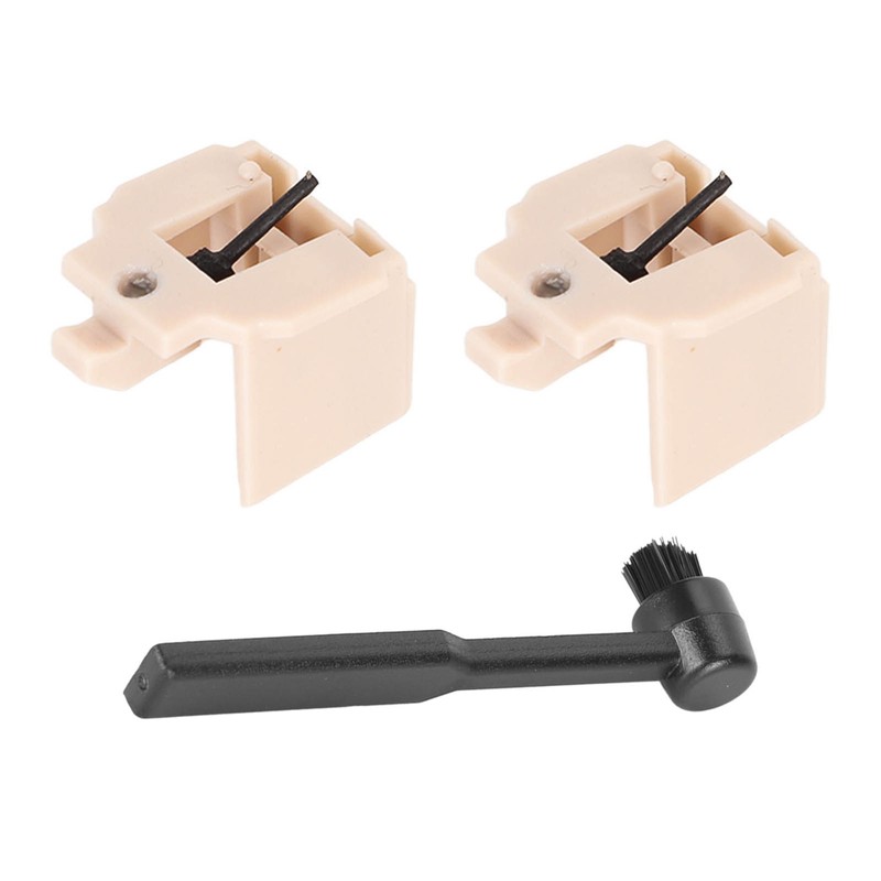 2PCS Record Player Needles Replacement Turntable Needles with Stylus Cleaning