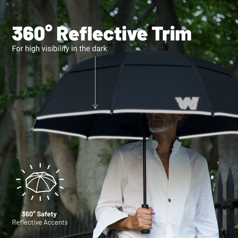 Weatherman Umbrella - Stick Umbrella - Windproof Umbrella Resists Up